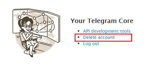 مشکل حذف اکانت تلگرام